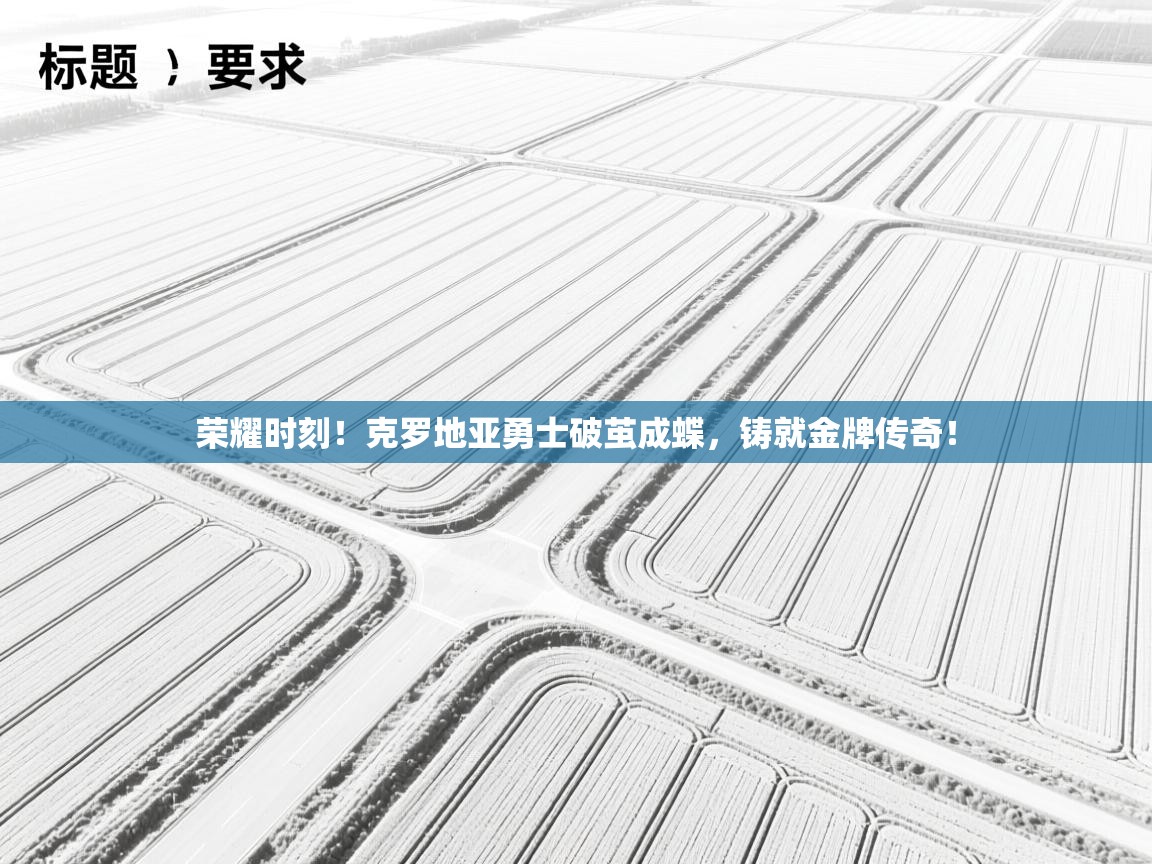 荣耀时刻！克罗地亚勇士破茧成蝶，铸就金牌传奇！  第1张